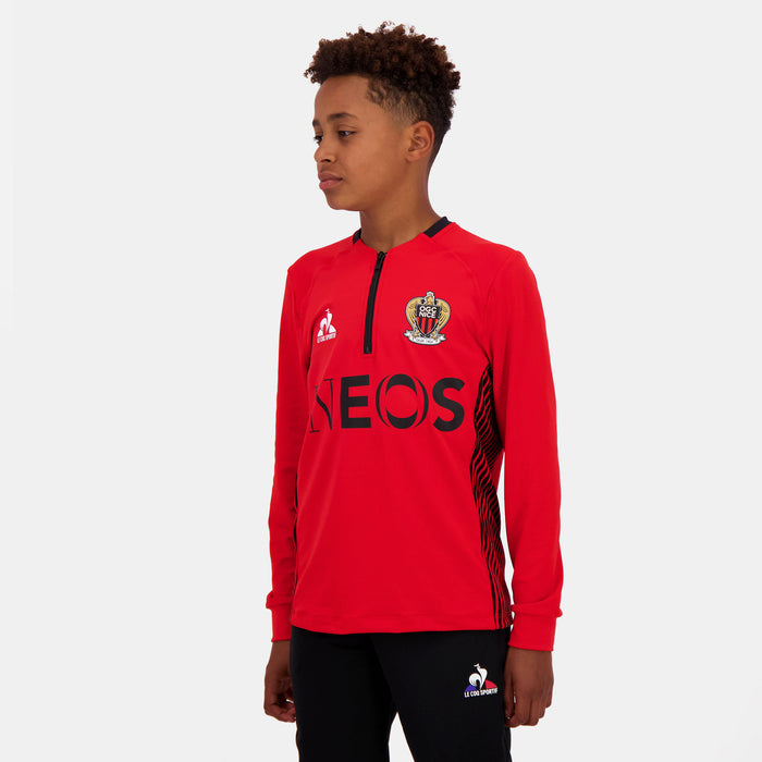 le coq sportif OGC Nice - Tenue d'entrainement Sweat Enfant