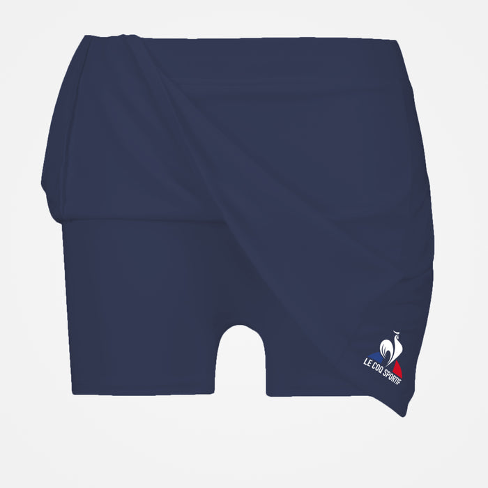 Le Coq Sportif Tennis Jupe-short De Tennis Bleu Marine Femme