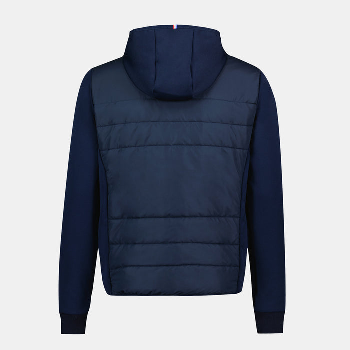 Le Coq Sportif Ton Sur TonSweat Zippé à Capuche Hybride Déperlant Homme