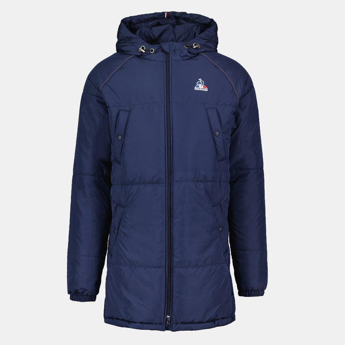 Le Coq Sportif Tricolore Parka Bleu Marine à Capuche Homme