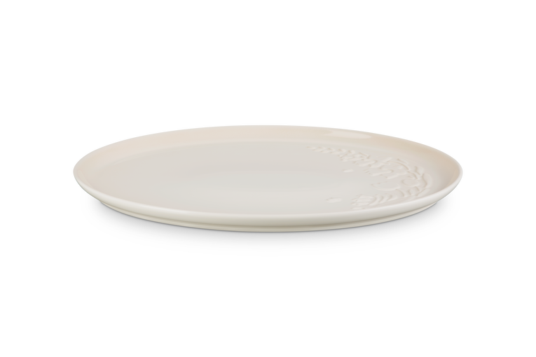 Le Creuset Assiette De Service Ovale Céramique Collection Jardin