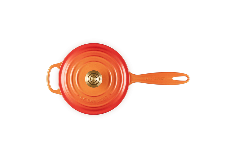 le creuset Casserole en fonte émaillée Flamme Dorée