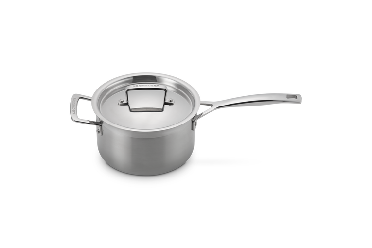 Le Creuset Casserole Inox Avec Couvercle Et Poignée D'assistance
