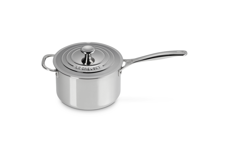 Le Creuset Casserole Inox Signature Avec Couvercle Et Poignée D'assistance 