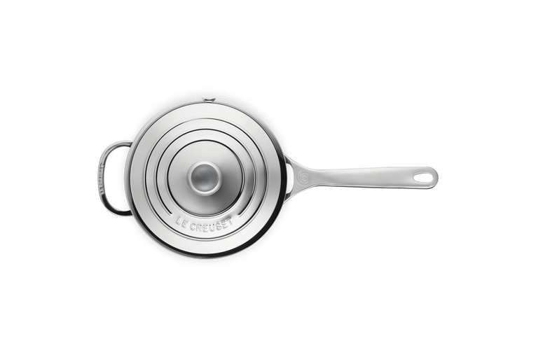 Le Creuset Casserole Inox Signature Avec Couvercle Et Poignée D'assistance 