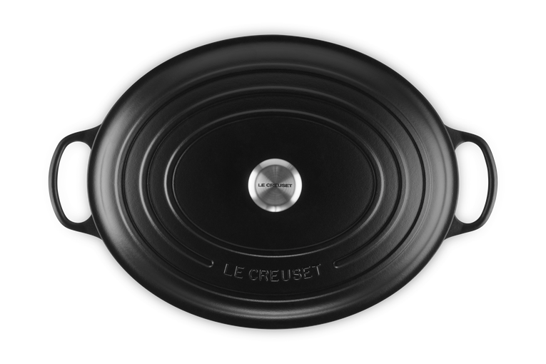 Le Creuset Cocotte Ovale En Fonte Émaillée Avec Intérieur Noir