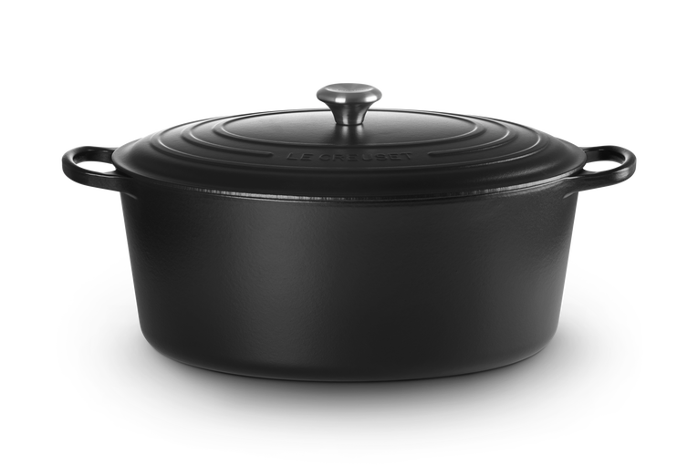 le creuset Cocotte ovale en Fonte Émaillée avec Intérieur Noir