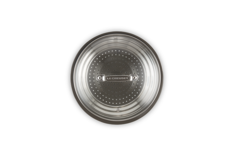 Le Creuset Cuit-vapeur Adaptable Inox Classique Avec Couvercle En Verre