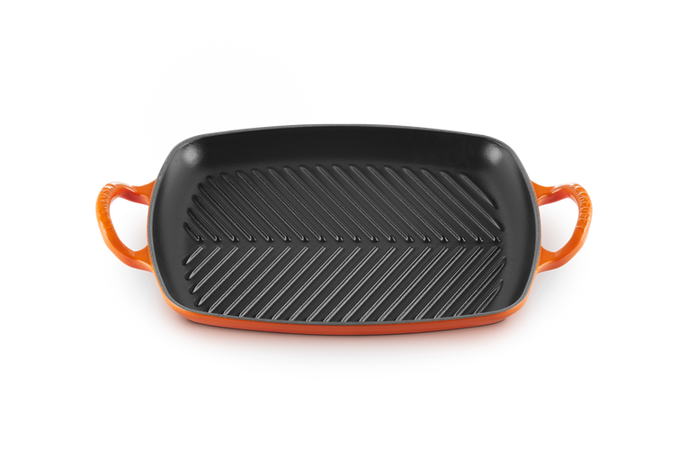 Le Creuset Gril Rectangulaire Signature En Fonte émaillée