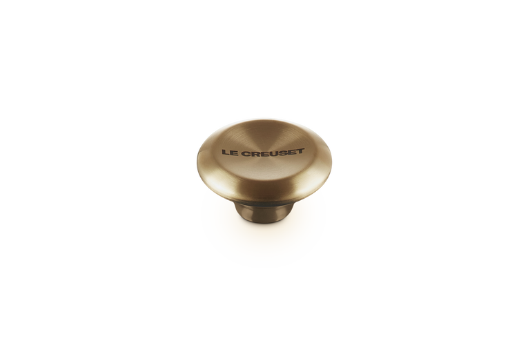 le creuset Bouton Signature doré clair