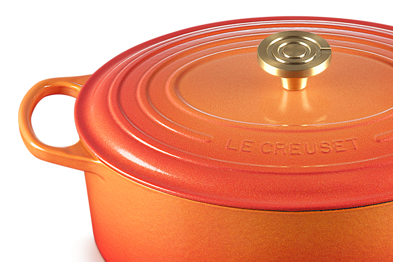 Le Creuset Cocotte Ovale Flamme Dorée