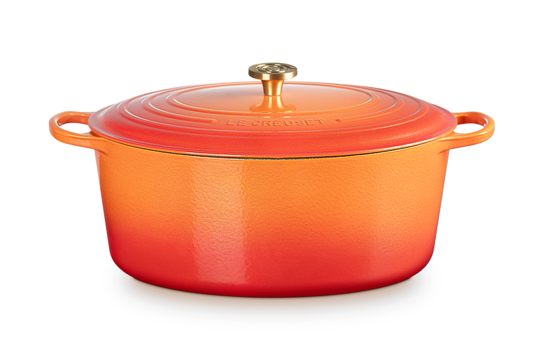 Le Creuset Cocotte Ovale Flamme Dorée