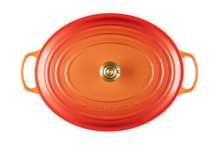 le creuset Cocotte ovale Flamme Dorée