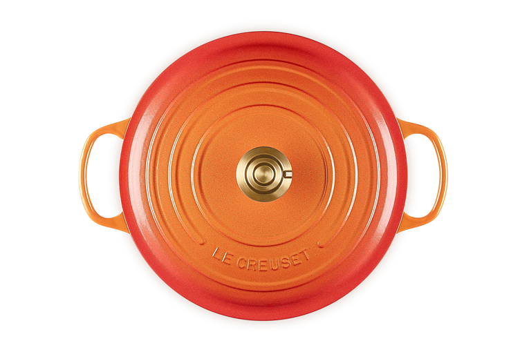 le creuset Cocotte ronde Flamme Dorée
