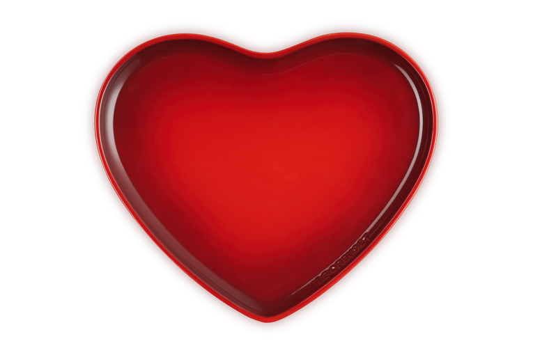 Le Creuset Plat De Présentation Cœur En Céramique