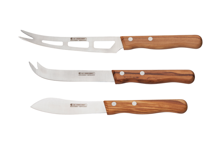 le creuset Set de 3 couteaux à fromage