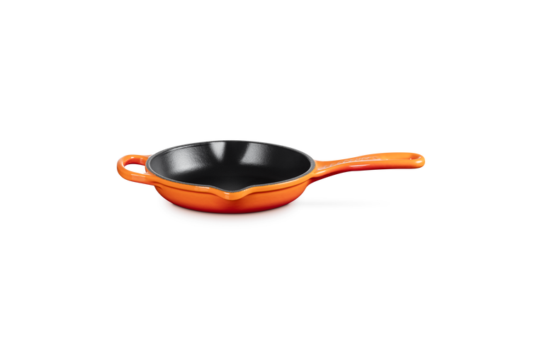 le creuset Skillet rond en fonte émaillée