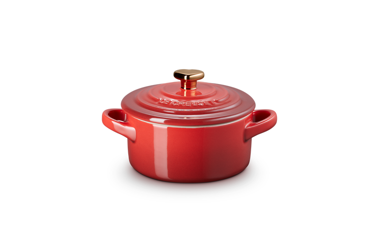 Le Creuset Mini-cocotte Avec Bouton Or Cœur En Céramique