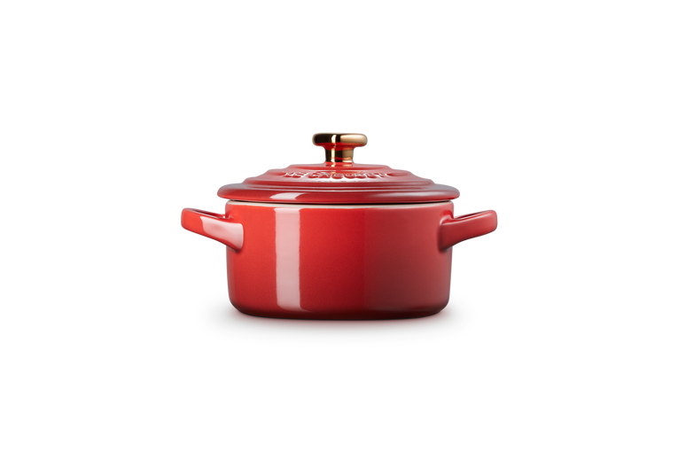 Le Creuset Mini-cocotte Avec Bouton Or Cœur En Céramique