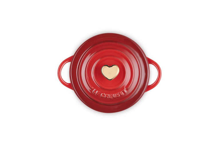 Le Creuset Mini-cocotte Avec Bouton Or Cœur En Céramique