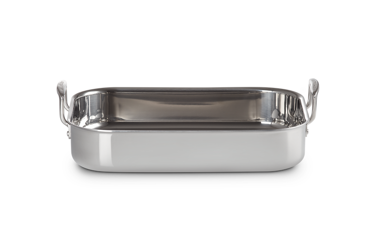 le creuset Plat à rôtir rectangulaire Inox Classique