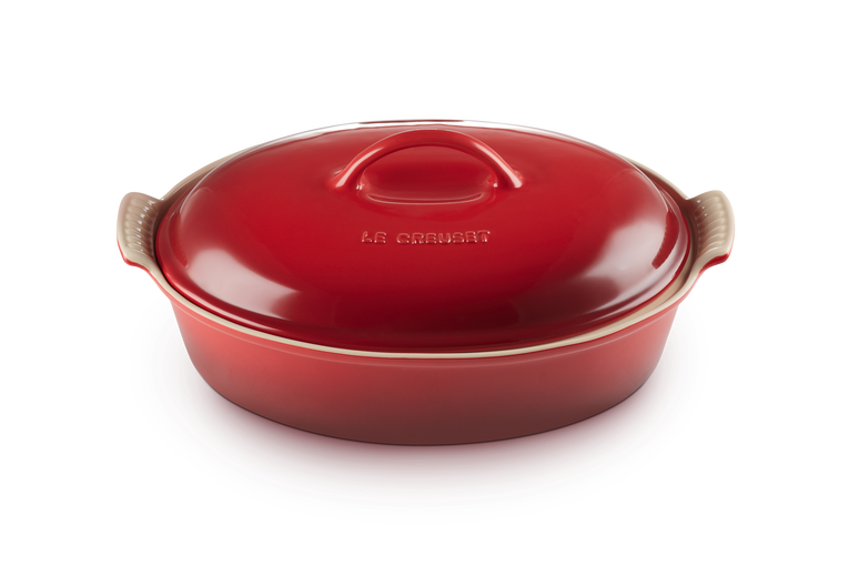 Le Creuset Plat Ovale Héritage En Céramique Avec Couvercle 