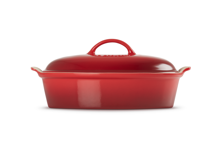 Le Creuset Plat Ovale Héritage En Céramique Avec Couvercle 