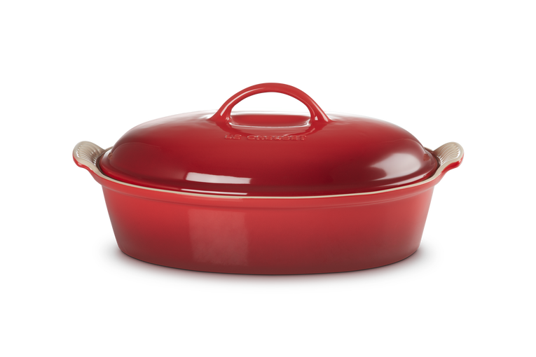 le creuset Plat ovale Héritage en céramique avec couvercle 