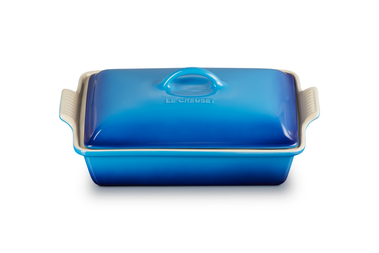 Le Creuset Plat Rectangulaire Héritage  En Céramique Avec Couvercle