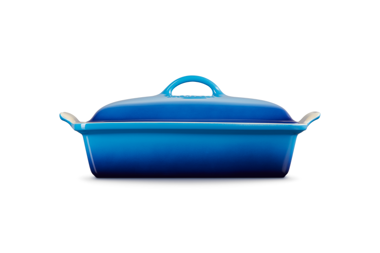 Le Creuset Plat Rectangulaire Héritage  En Céramique Avec Couvercle