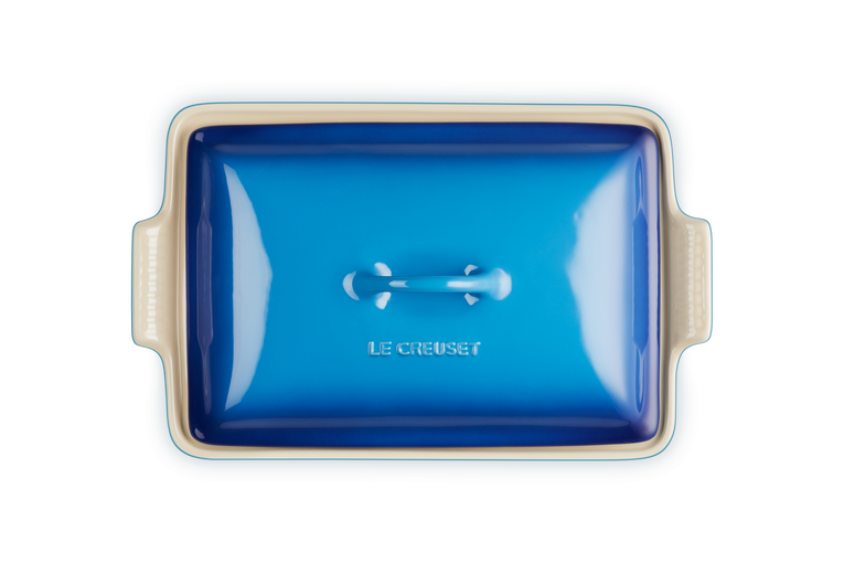 Le Creuset Plat Rectangulaire Héritage  En Céramique Avec Couvercle