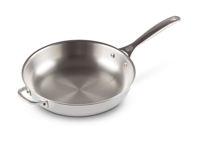 Le Creuset Poêle En Inox Signature Avec Poignée D'assistance