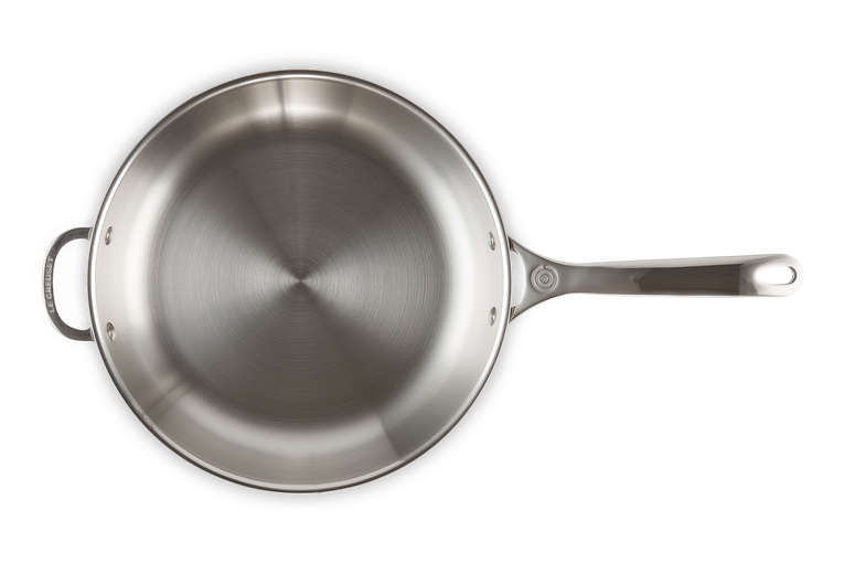 Le Creuset Poêle En Inox Signature Avec Poignée D'assistance
