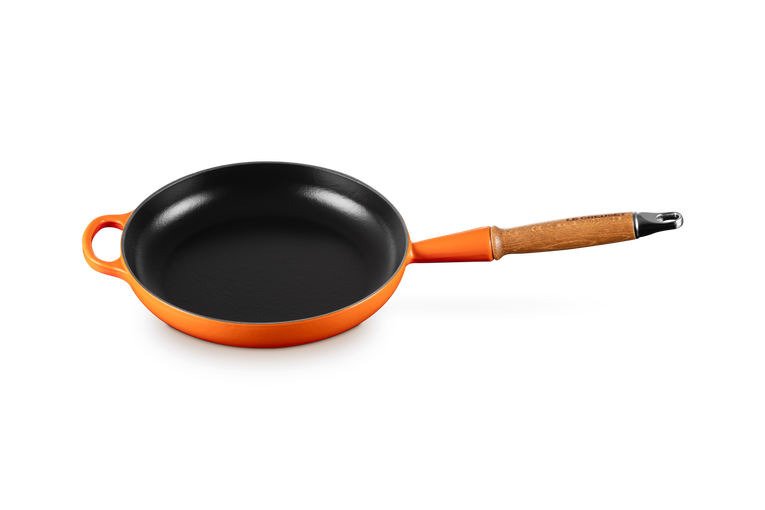 Le Creuset Poêle Signature En Fonte émaillée Avec Manche En Bois