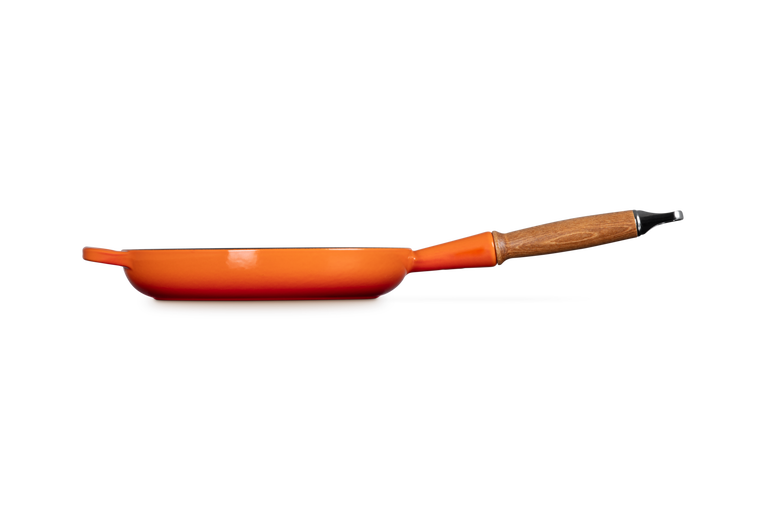 Le Creuset Poêle Signature En Fonte émaillée Avec Manche En Bois