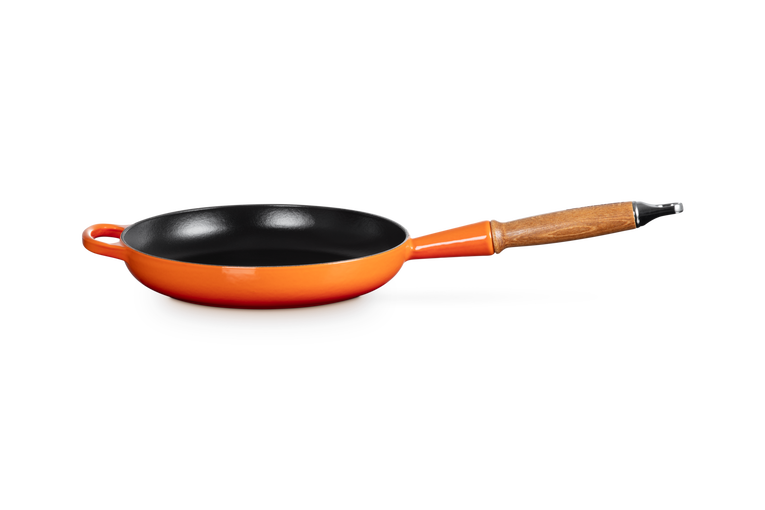 le creuset Poêle Signature en fonte émaillée avec manche en bois