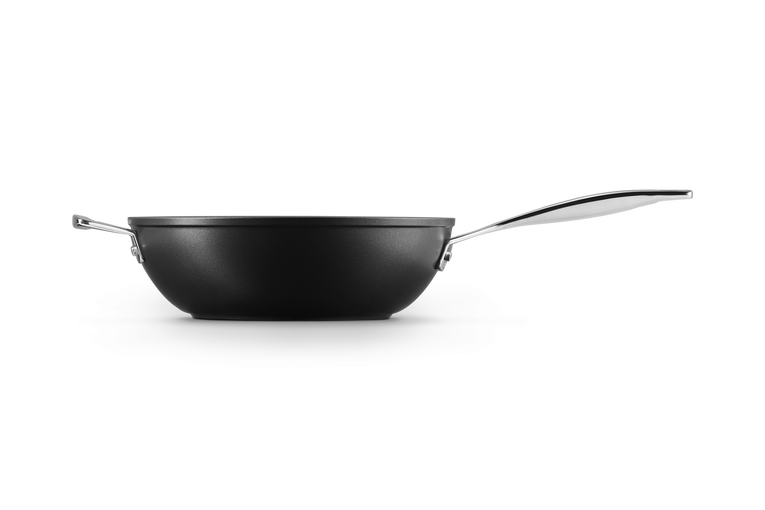 Le Creuset Poêle Wok Anti-Adhérente Les Forgées avec Poignée D'Assistance