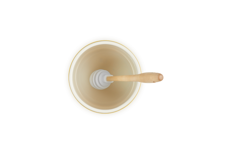 Le Creuset Pot à Miel Signature En Céramique Avec Cuillère