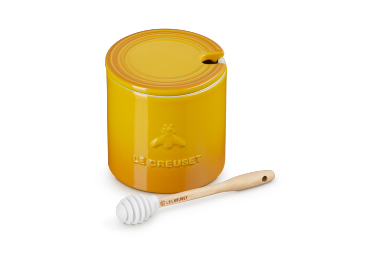 le creuset Pot à miel Signature en céramique avec cuillère