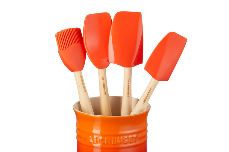 Le Creuset Pot à Ustensiles Avec 4 Spatules Création