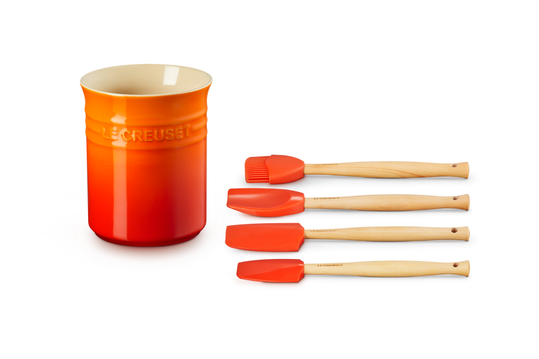 Le Creuset Pot à Ustensiles Avec 4 Spatules Création