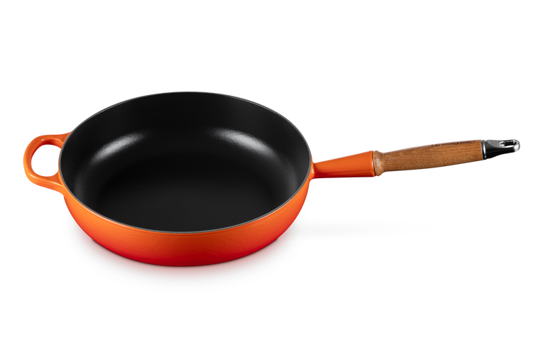 Le Creuset Sauteuse Signature En Fonte émaillée Avec Manche En Bois