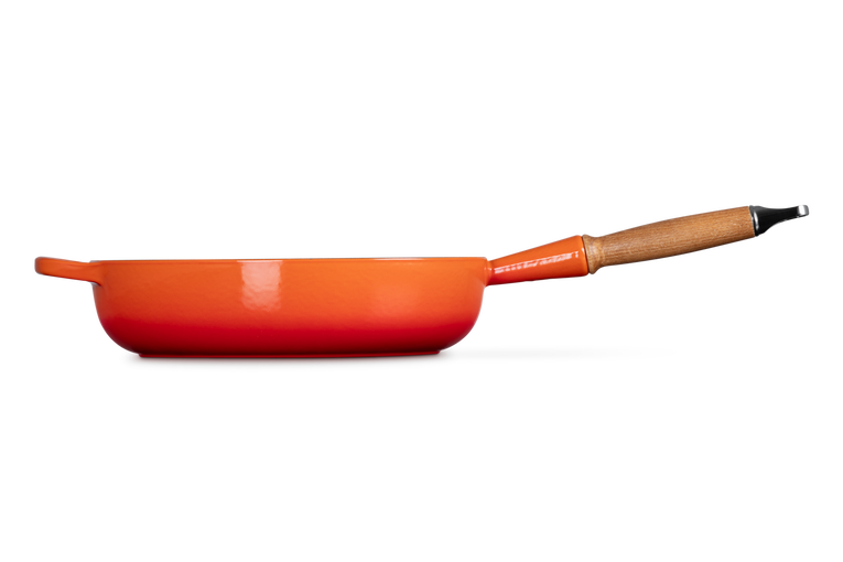 Le Creuset Sauteuse Signature En Fonte émaillée Avec Manche En Bois