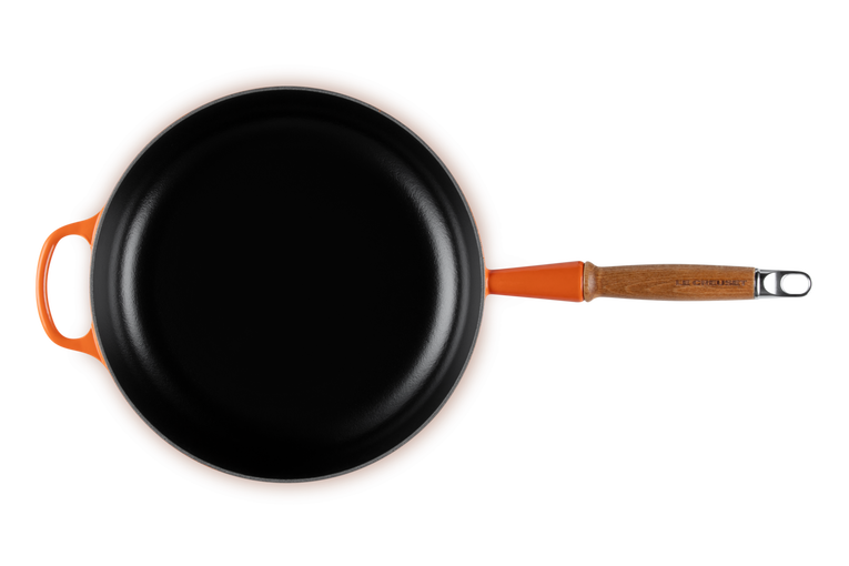 Le Creuset Sauteuse Signature En Fonte émaillée Avec Manche En Bois