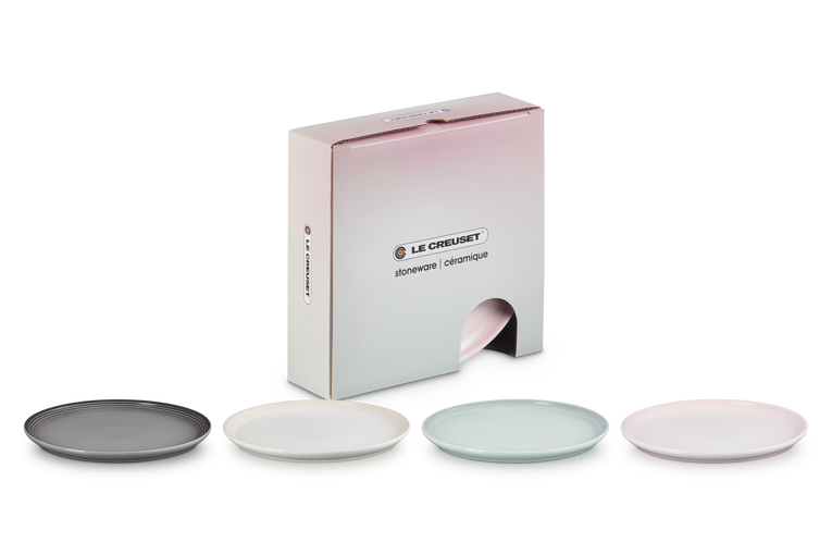 le creuset Set de 4 assiettes à dessert Cocon en céramique
