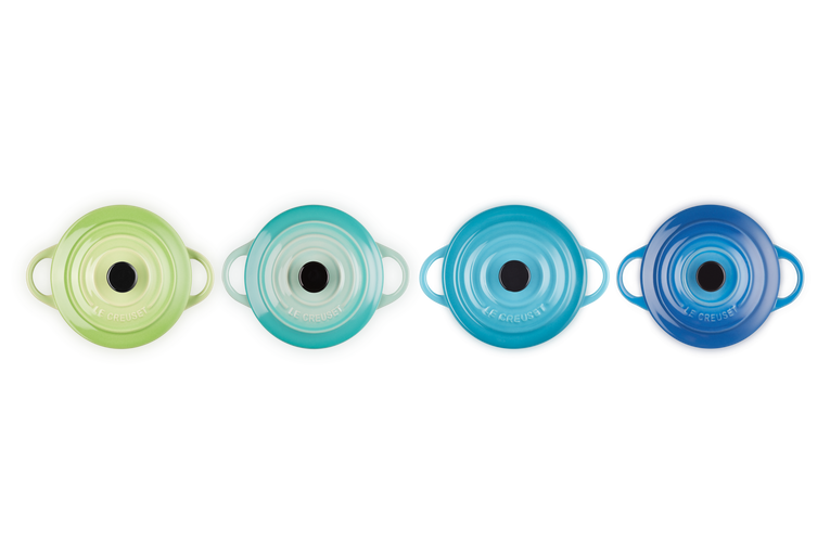 Le Creuset Set De 4 Mini-cocottes Brise Marine En Céramique