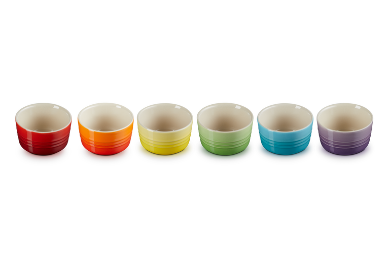 Le Creuset Set De 6 Mini Ramequins Arc-en-Ciel En Céramique