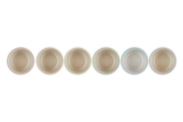 Le Creuset Set De 6 Mini Ramequins Arc-en-Ciel En Céramique
