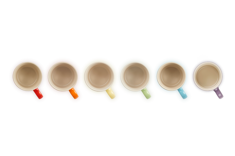 Le Creuset Set De 6 Tasses à Espresso Arc-en-ciel En Céramique