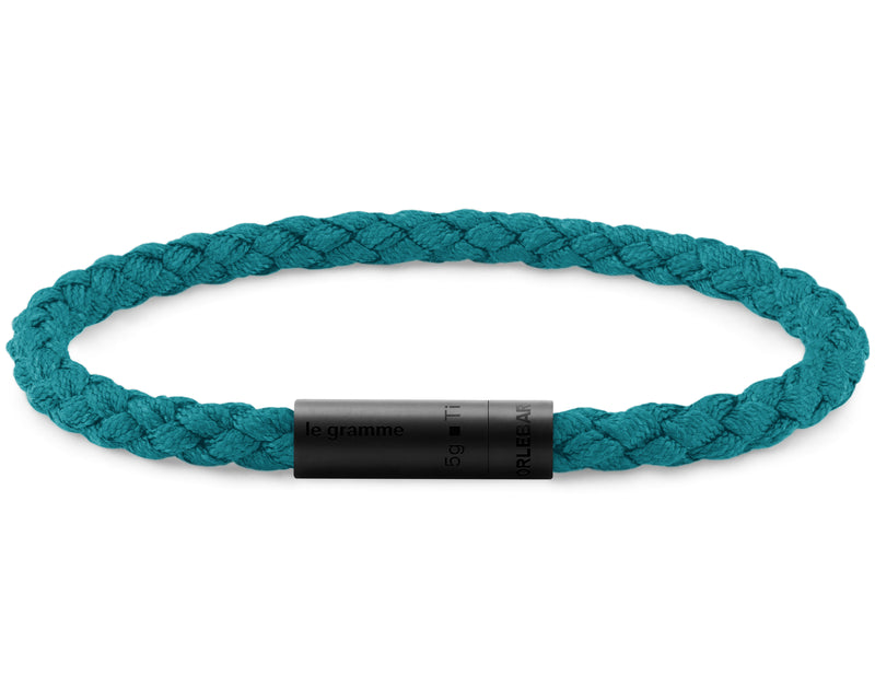 le gramme bracelet câble nato bleu canard orlebar brown le 5g